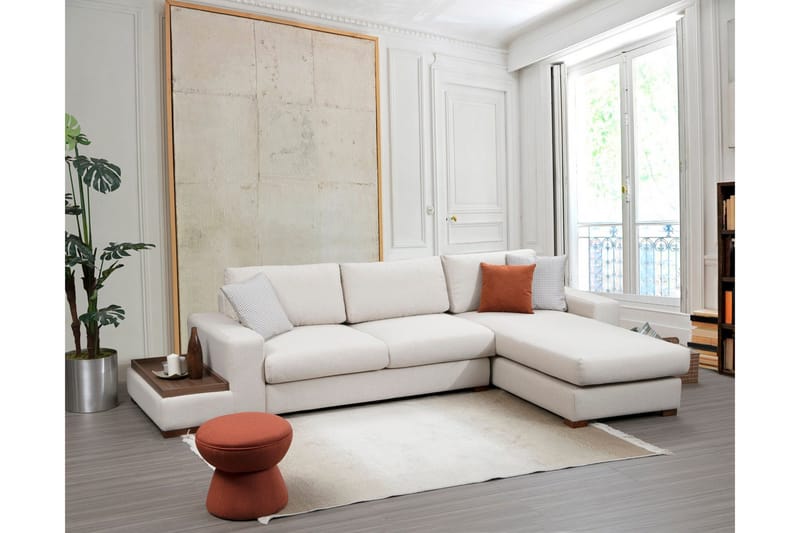 Huelva Divansofa - Beige - Møbler - Sofaer - Sofa med sjeselong