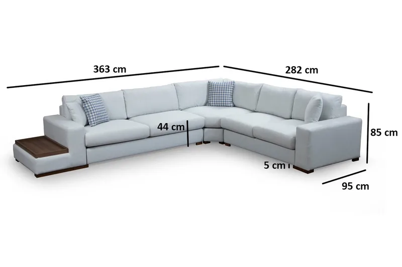 Huelva Divansofa - Beige - Møbler - Sofaer - Hjørnesofa