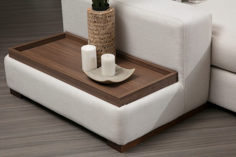 Huelva Divansofa - Beige - Møbler - Sofaer - Sofa med sjeselong