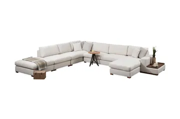 Huelva Divansofa - Beige - Møbler - Sofaer - Hjørnesofa - Hjørnesofa med divan