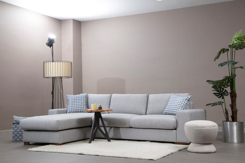 Huelva Divansofa - Grå - Møbler - Sofaer - Sofa med sjeselong