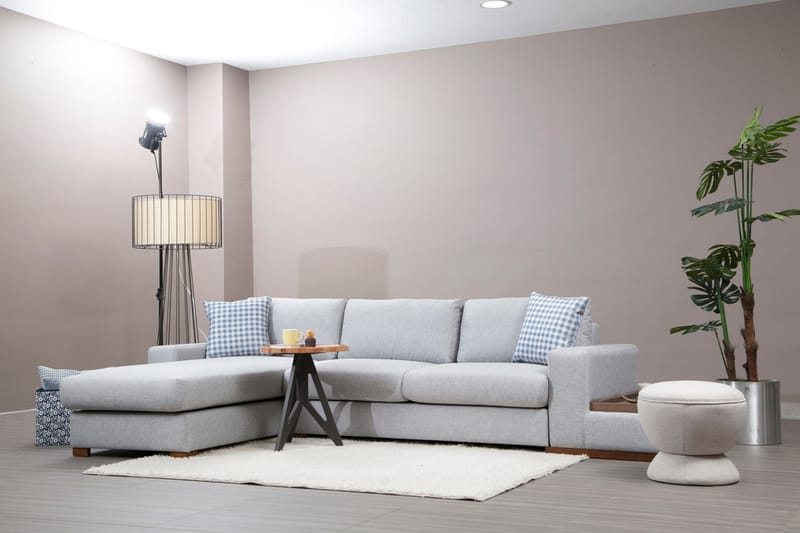 Huelva Divansofa - Grå - Møbler - Sofaer - Sofa med sjeselong