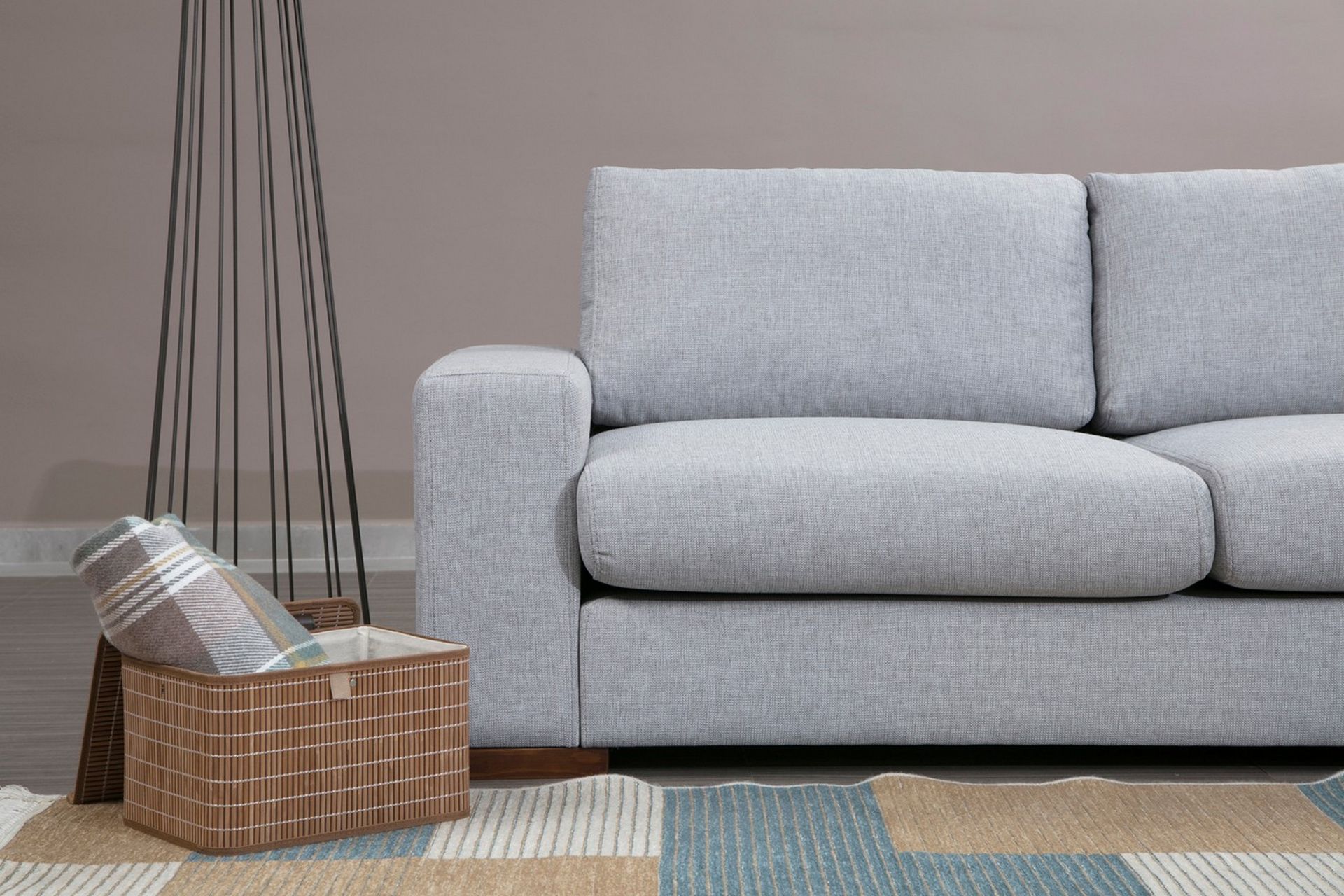 Huelva Divansofa - Grå - Møbler - Sofaer - Sofa med sjeselong