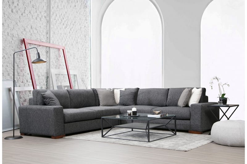 Huelva Divansofa - Grå - Møbler - Sofaer - Sofa med sjeselong