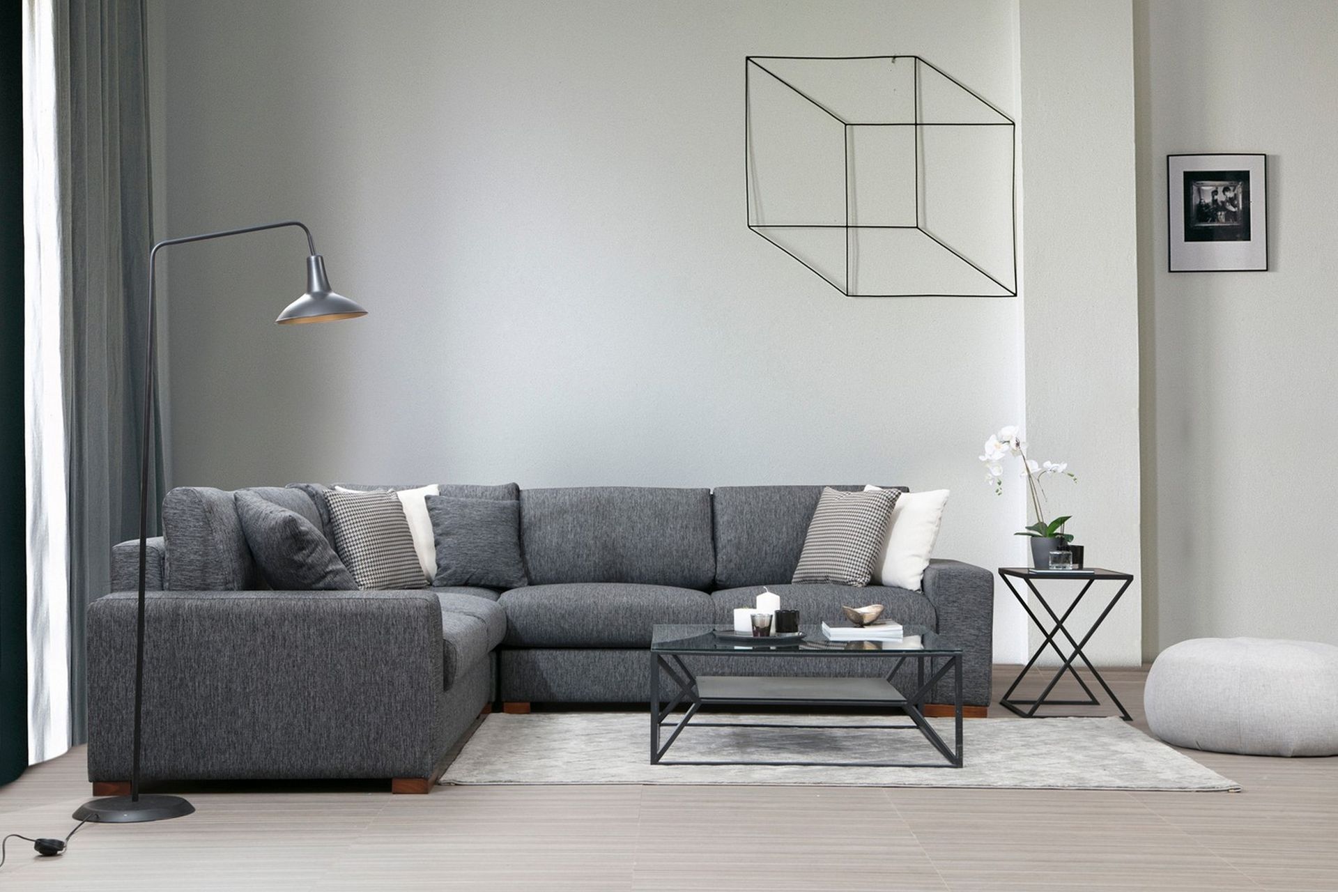 Huelva Divansofa - Grå - Møbler - Sofaer - Sofa med sjeselong