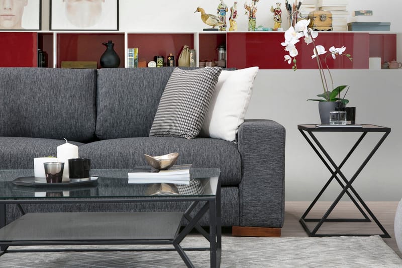 Huelva Divansofa - Grå - Møbler - Sofaer - Sofa med sjeselong