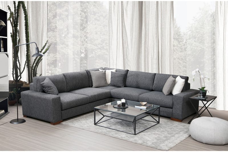 Huelva Divansofa - Grå - Møbler - Sofaer - Sofa med sjeselong