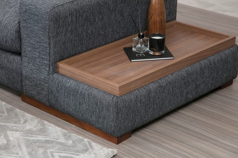 Huelva Divansofa - Grå - Møbler - Sofaer - Hjørnesofa - Hjørnesofa med divan