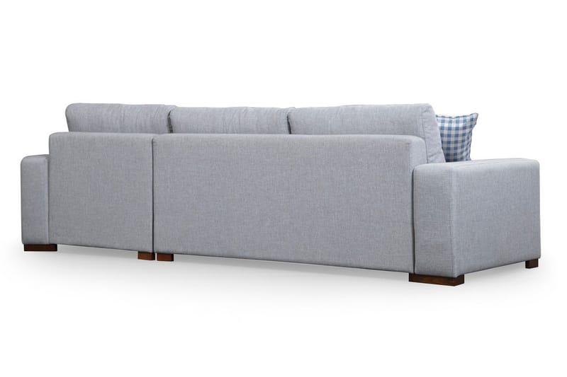 Huelva Høyrevendt L-formet Sofa med Sjeselong 270 cm i Stoff - Grå - Møbler - Sofaer - Sofa med sjeselong