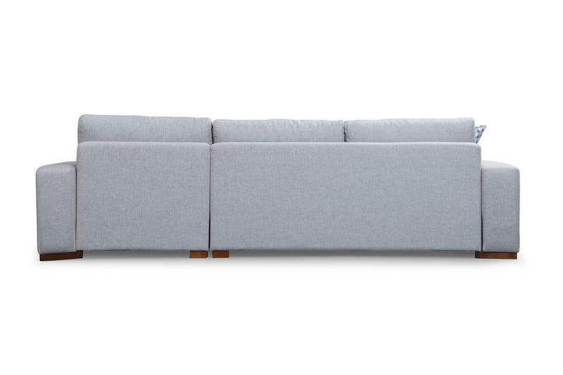 Huelva Høyrevendt L-formet Sofa med Sjeselong 270 cm i Stoff - Grå - Møbler - Sofaer - Sofa med sjeselong