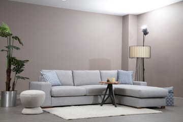 Huelva Høyrevendt L-formet Sofa med Sjeselong 270 cm i Stoff - Grå - Møbler - Sofaer - Sofa med sjeselong