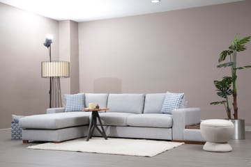Huelva Venstrevendt L-formet Sofa med Sjeselong 332 cm i Stoff - Grå - Møbler - Sofaer - Sofa med sjeselong