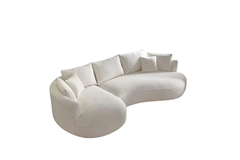 Hungirr Sofa med divan 4-seter, Hvit