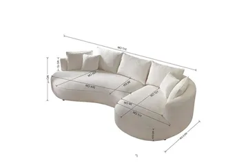 Hungirr Sofa med divan 4-seter - Mørkgrå - Møbler - Sofaer - 4 seter sofa