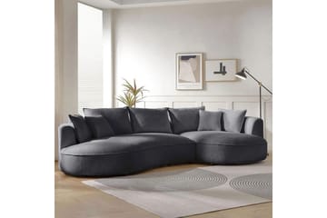 Hungirr Sofa med divan 4-seter - Mørkgrå - Møbler - Sofaer - 4 seter sofa