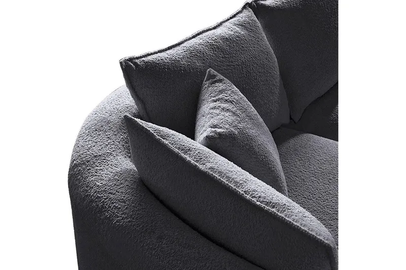 Hungirr Sofa med divan 4-seter - Mørkgrå - Møbler - Sofaer - Sofa med sjeselong