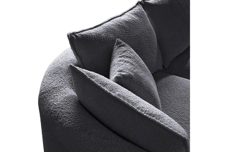 Hungirr Sofa med divan 4-seter - Mørkgrå - Møbler - Sofaer - Sofa med sjeselong