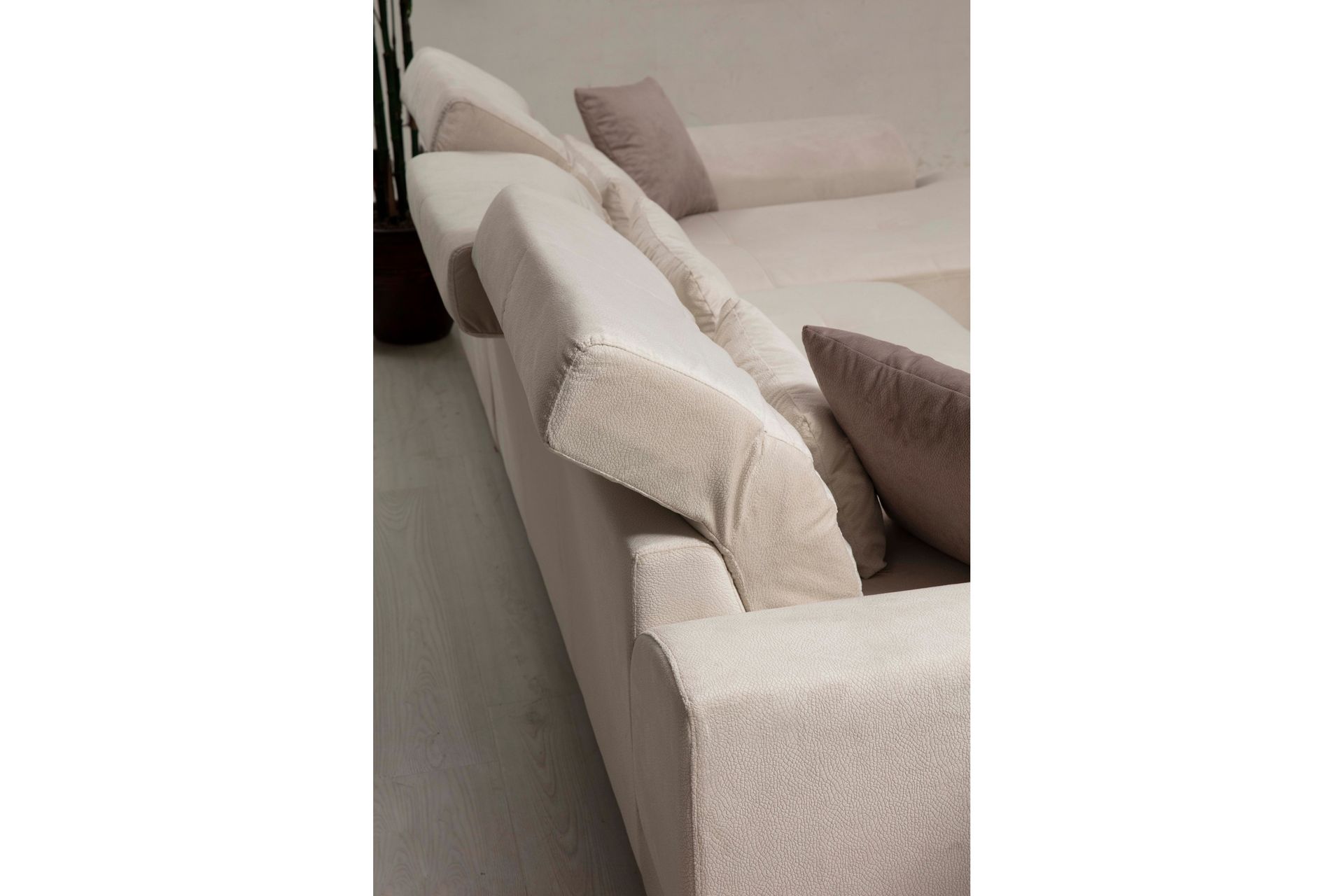 Jaraad Divansofa Høyre - Beige/Svart - Møbler - Sofaer - Sofa med sjeselong