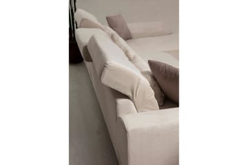 Jaraad Divansofa Høyre - Beige/Svart - Møbler - Sofaer - Sofa med sjeselong