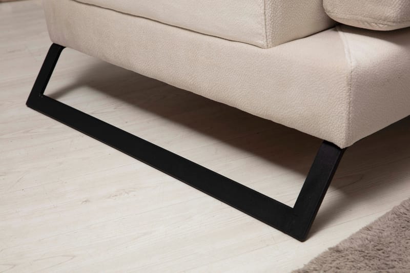 Jaraad Divansofa Høyre - Beige/Svart - Møbler - Sofaer - Sofa med sjeselong