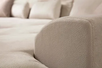 Jaraad Divansofa Høyre - Beige/Svart - Møbler - Sofaer - Sofa med sjeselong