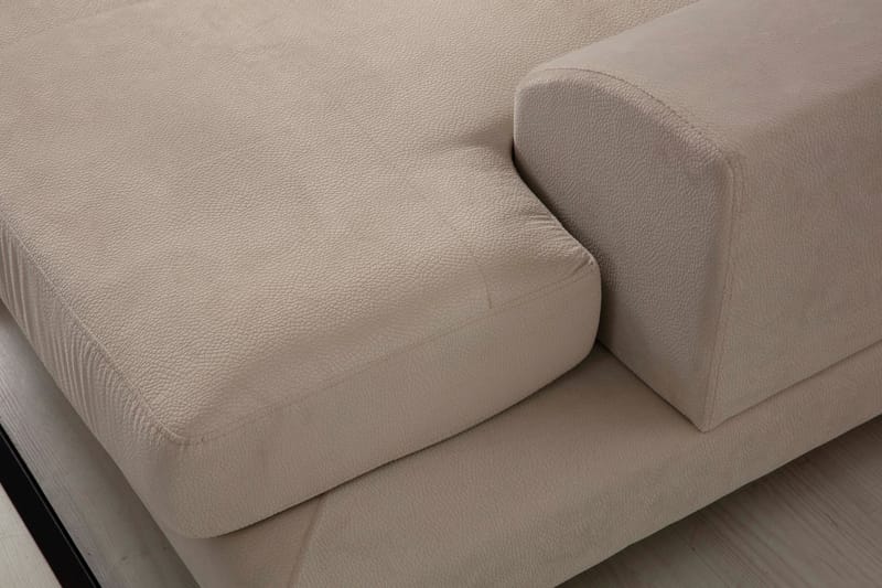 Jaraad Divansofa Høyre - Beige/Svart - Møbler - Sofaer - Sofa med sjeselong