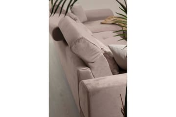 Jaraad Divansofa Venstre - Beige/Svart - Møbler - Sofaer - Sofa med sjeselong