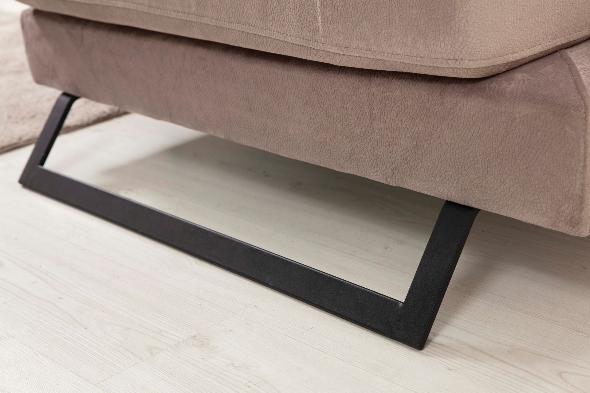 Jaraad Divansofa Venstre - Beige/Svart - Møbler - Sofaer - Sofa med sjeselong