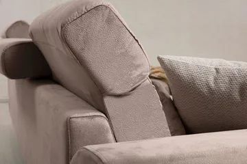 Jaraad Divansofa Venstre - Beige/Svart - Møbler - Sofaer - Sofa med sjeselong