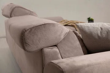 Jaraad Divansofa Venstre - Beige/Svart - Møbler - Sofaer - Sofa med sjeselong