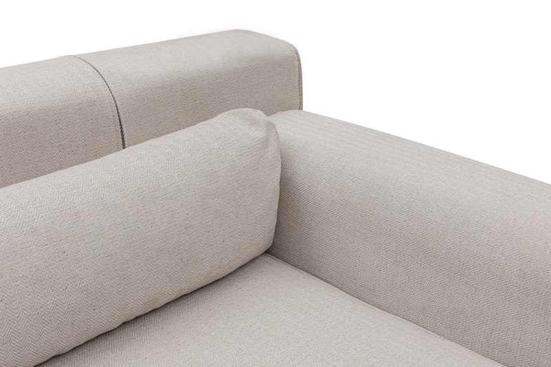 Jivago Divansofa Høyre - Beige/Svart - Møbler - Sofaer - Sofa med sjeselong