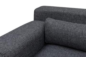 Jivago Divansofa Høyre - Grå/Svart - Møbler - Sofaer - Sofa med sjeselong