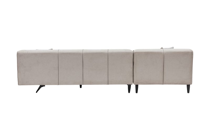 Jivago Divansofa Venstre - Beige/Svart - Sofa med sjeselong - 4 seters sofa med divan