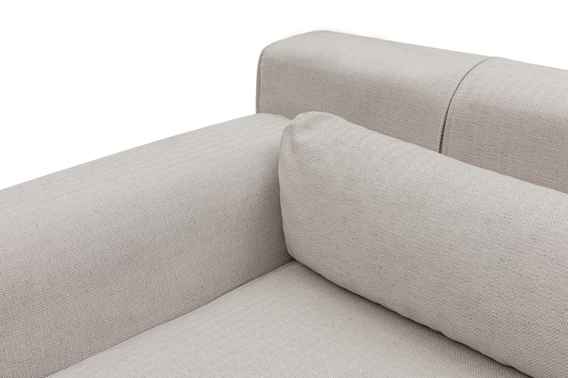 Jivago Divansofa Venstre - Beige/Svart - Sofa med sjeselong - 4 seters sofa med divan