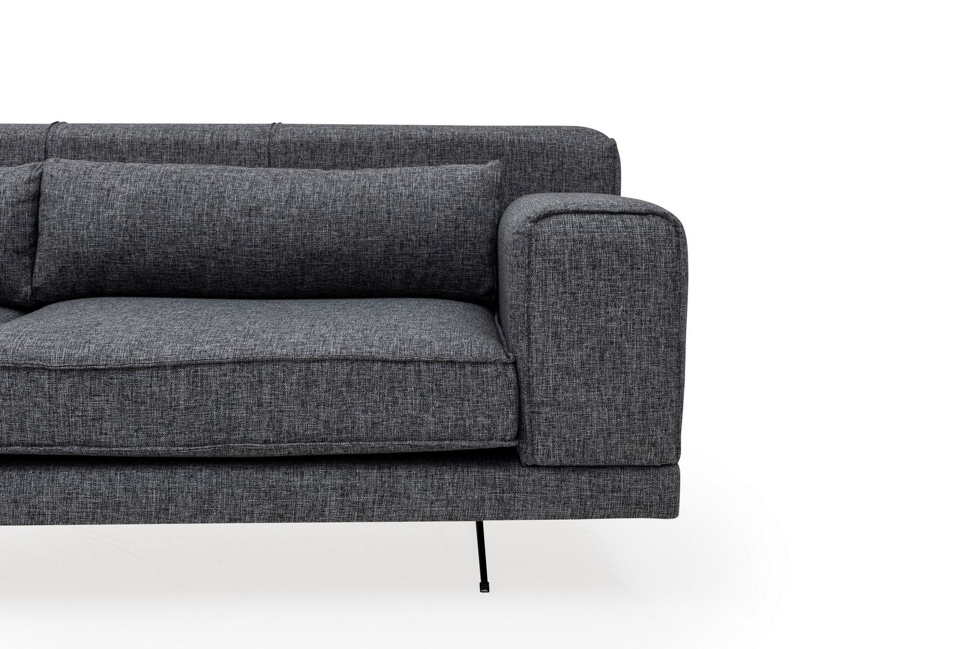 Jivago Divansofa Venstre - Grå/Svart - Møbler - Sofaer - Sofa med sjeselong