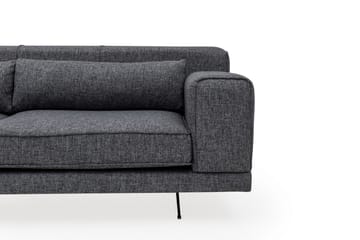Jivago Divansofa Venstre - Grå/Svart - Møbler - Sofaer - Sofa med sjeselong