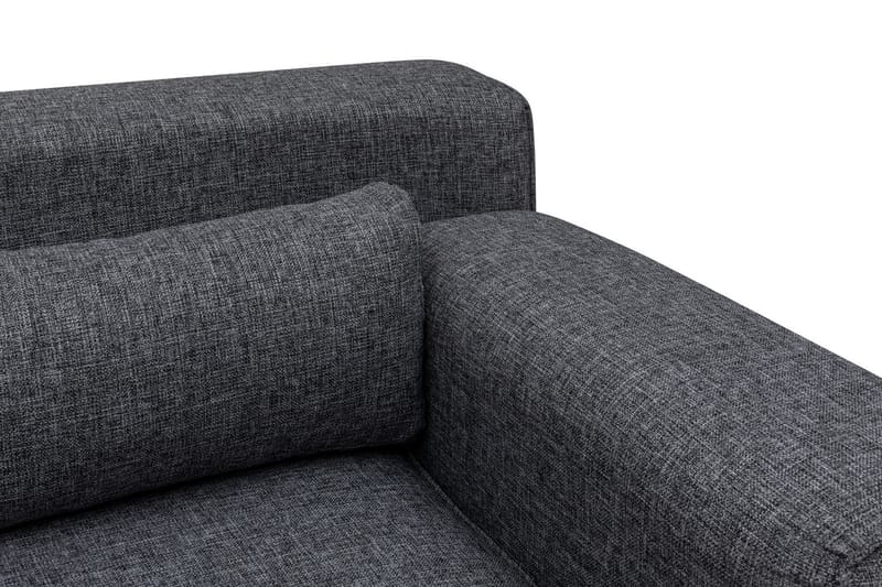 Jivago Divansofa Venstre - Grå/Svart - Møbler - Sofaer - Sofa med sjeselong
