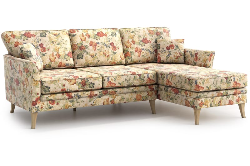 Juliette 3-seter Divansofa - Flerfarget - Møbler - Sofaer - Sofa med sjeselong
