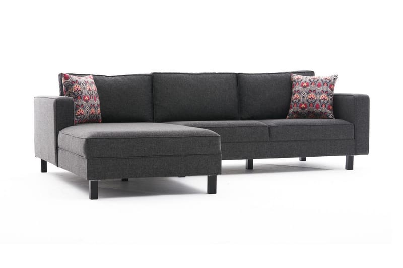 Kaletea Sofa m. Divan 4-seters - Antrasitt - Møbler - Sofaer - Sofa med sjeselong