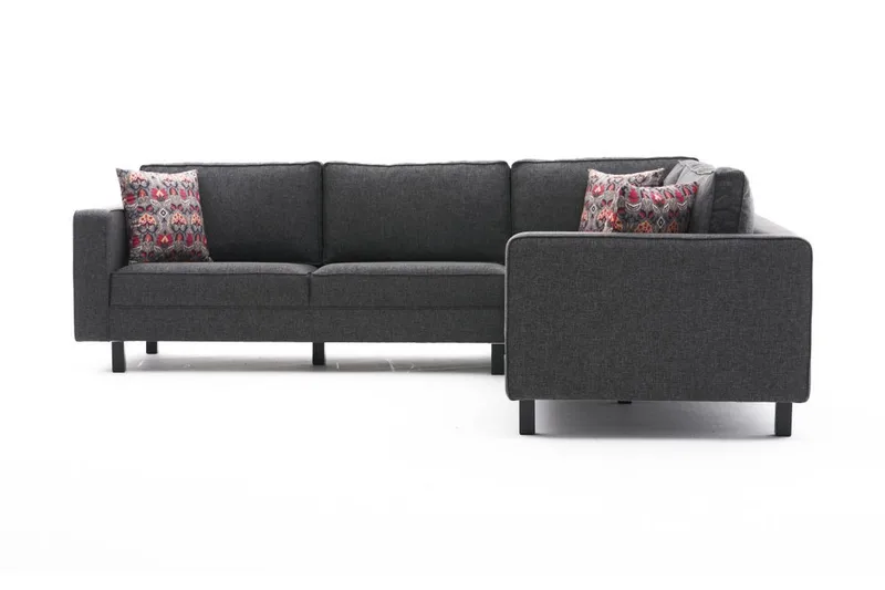 Kaletea Sofa m. Divan 4-seters - Antrasitt - Møbler - Sofaer - Hjørnesofa - Hjørnesofa med divan