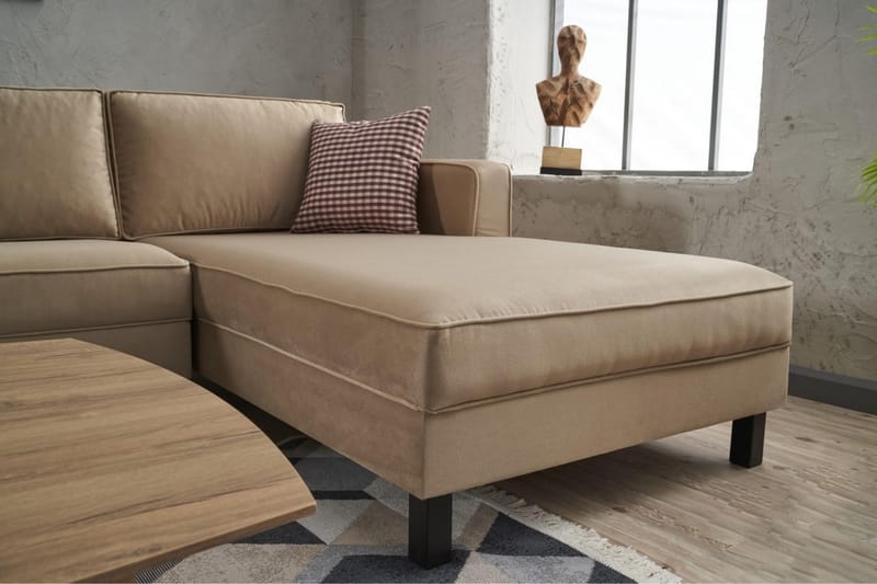 Kaletea Sofa m. Divan 4-seters - Beige - Møbler - Sofaer - Sofa med sjeselong