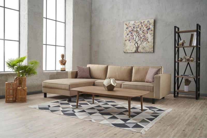Kaletea Sofa m. Divan 4-seters - Beige - Møbler - Sofaer - Sofa med sjeselong