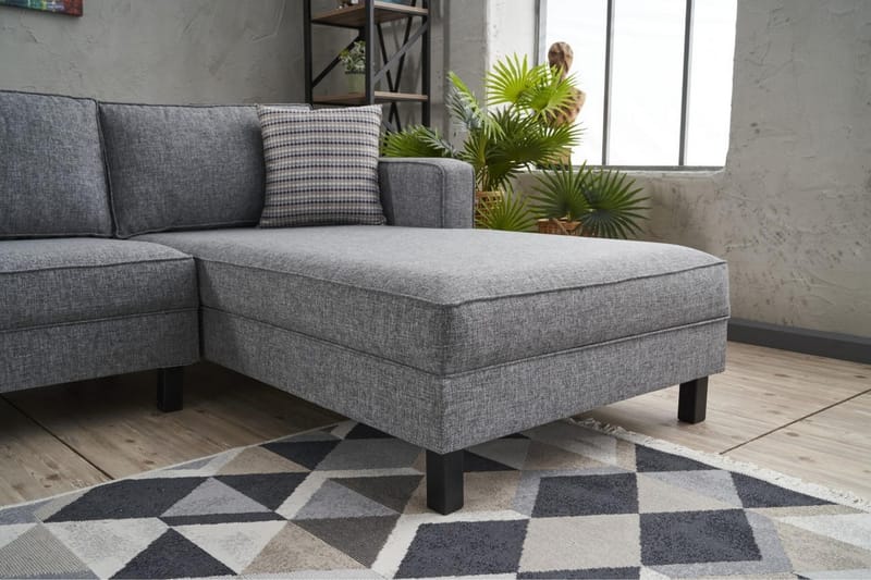 Kaletea Sofa m. Divan 4-seters - Grå - Møbler - Sofaer - Sofa med sjeselong