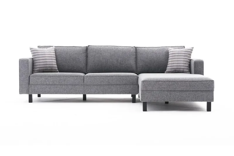 Kaletea Sofa m. Divan 4-seters - Grå - Møbler - Sofaer - Sofa med sjeselong