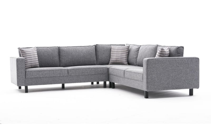Kaletea Sofa m. Divan 4-seters - Grå - Møbler - Sofaer - Hjørnesofa - Hjørnesofa med divan