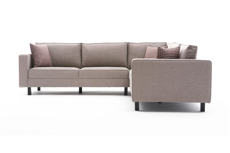 Kaletea Sofa m. Divan 4-seters - Krem - Sofa med sjeselong - 4 seters sofa med divan