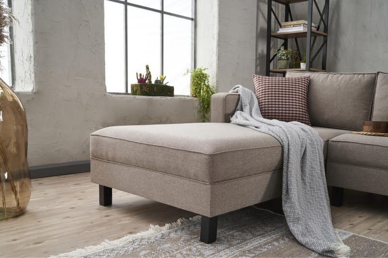 Kaletea Sofa m. Divan 4-seters - Krem - Møbler - Sofaer - Sofa med sjeselong