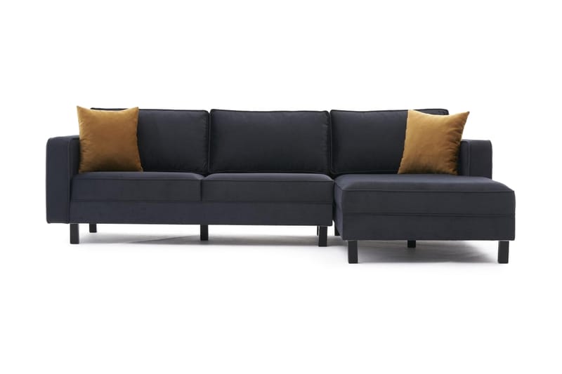 Kaletea Sofa m. Divan 4-seters - Mørkegrå - Møbler - Sofaer - Sofa med sjeselong