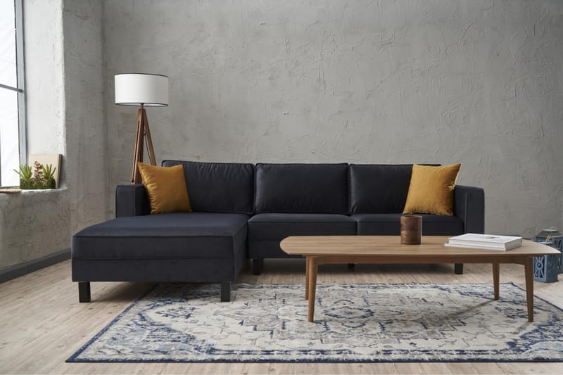 Kaletea Sofa m. Divan 4-seters - Mørkegrå - Møbler - Sofaer - Sofa med sjeselong
