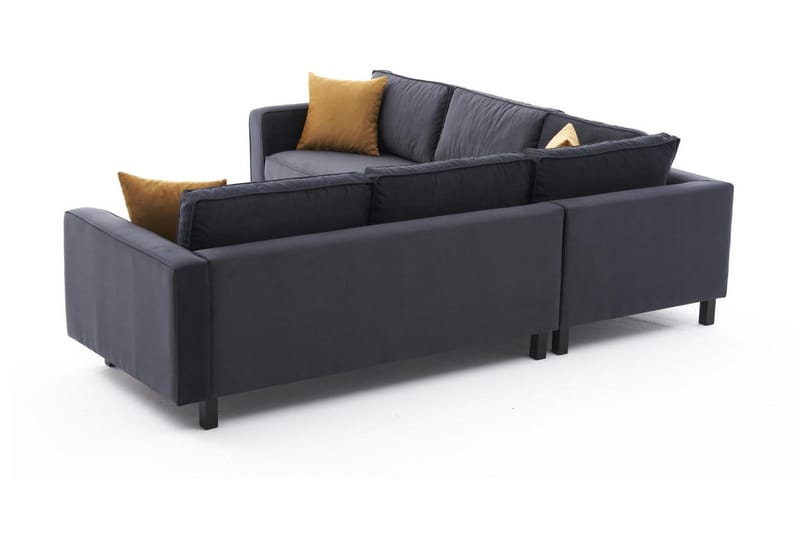 Kaletea Sofa m. Divan 4-seters - Mørkegrå - Møbler - Sofaer - Sofa med sjeselong